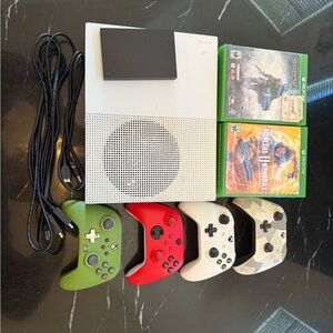 Xbox One S bundle! 2TB storage, 11 games, 4 controllers, all works great!
